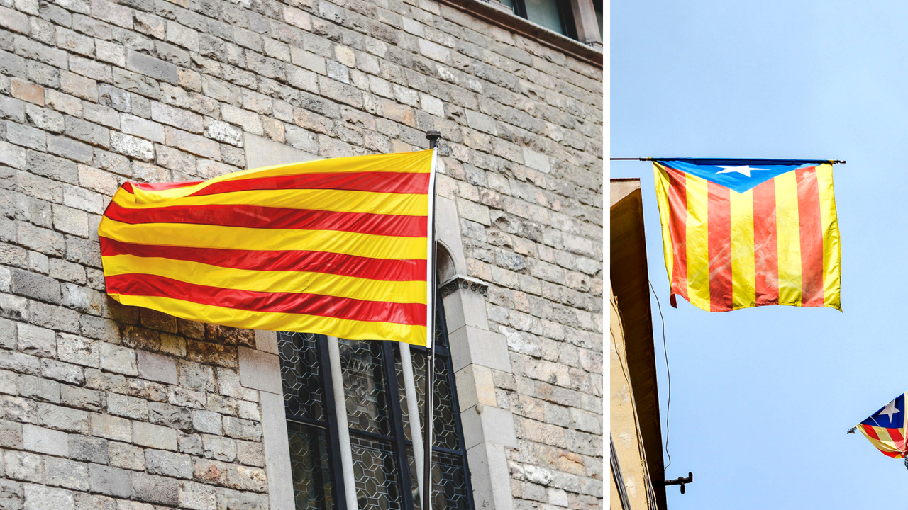 15 faktów i ciekawostek o Hiszpanii - Flaga Katalonii - Kate Traveller - Blog Podróżniczy